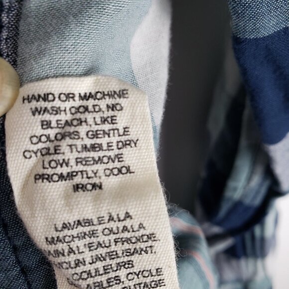 Woolrich Eco Rich Weekend Double Weave Shirt Button Up Plaid Mens Size Medium - Picture 6 of 6